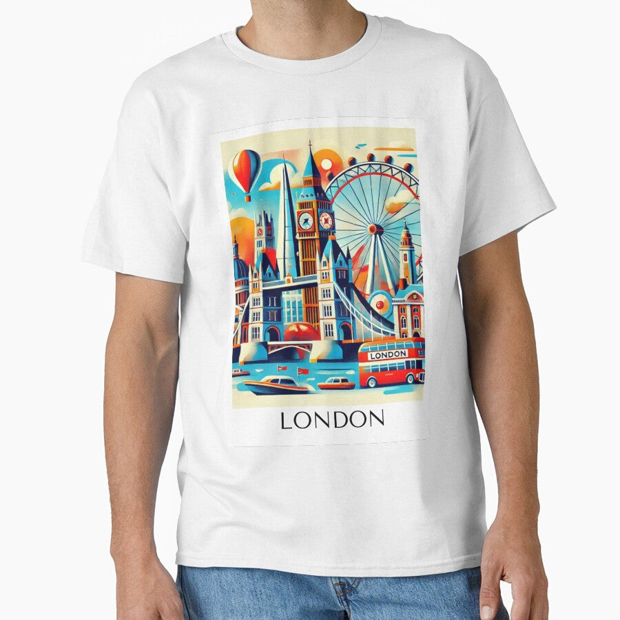 Colorful Modern London Poster by Printsincolor