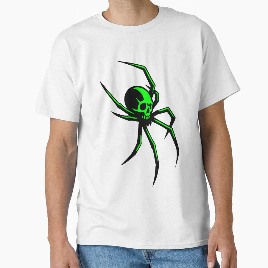 Cybergoth spider with a green skull. Cybertribal by Tribalgothss