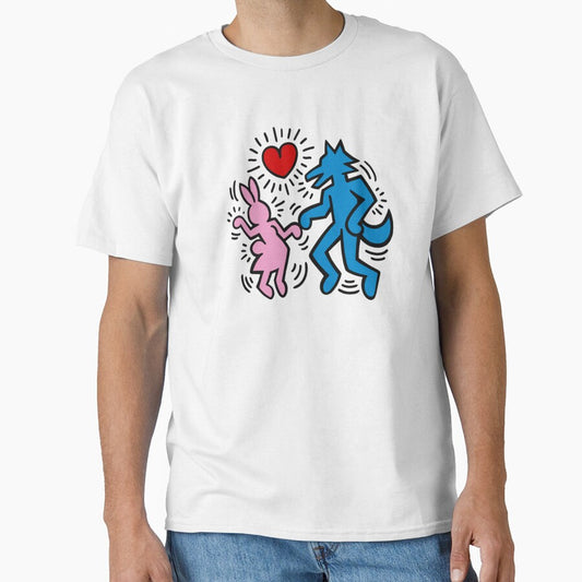 The couple of two cute animals in dancing cartoon by slimeofmusic