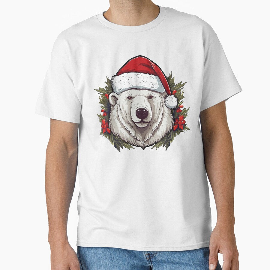 Adorable Christmas Bear donning a Santa Claus hat by MOA-trends