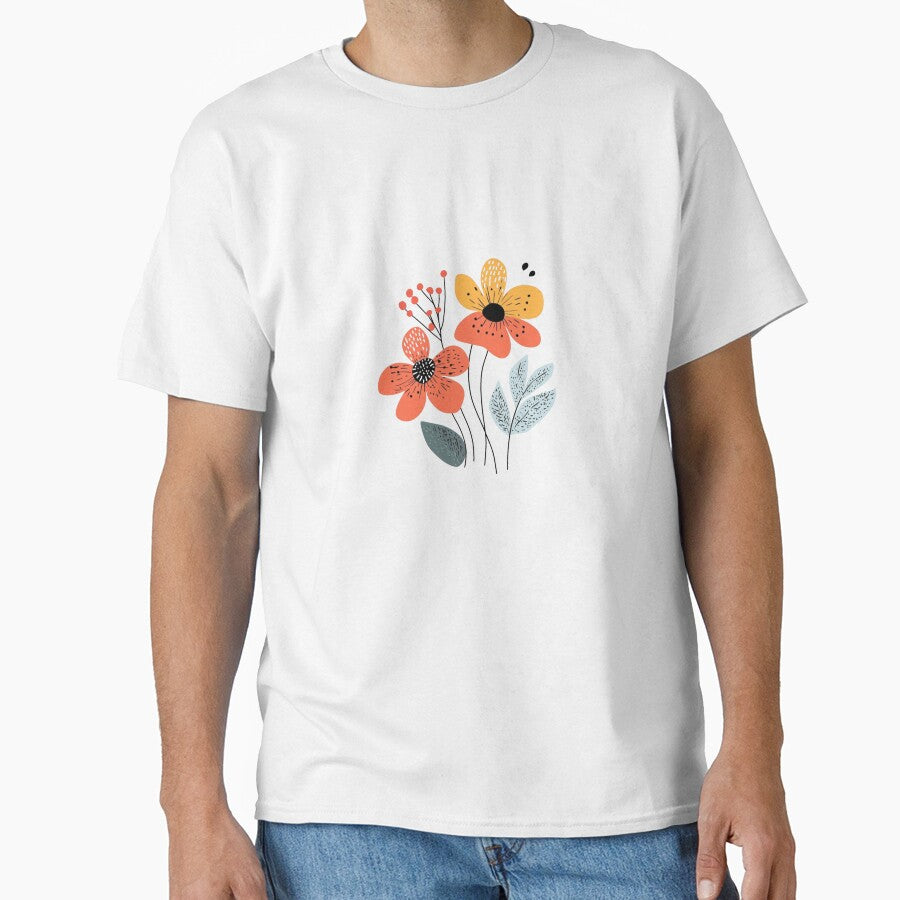 Retro Bloom – Minimal Flower Design by PicklersAnon