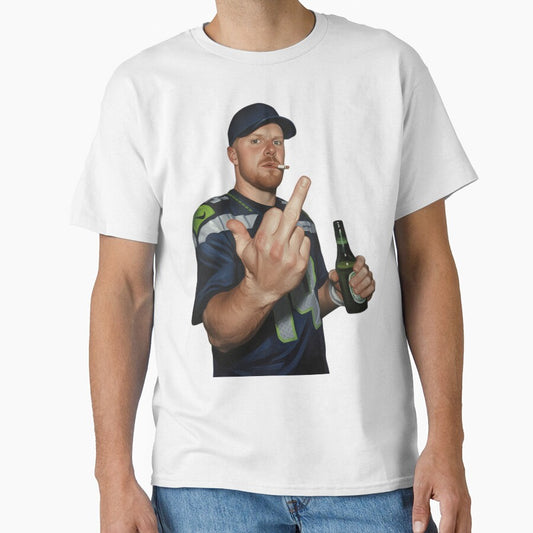 Meme Sam darnold Middle Finge bLACK 90s by J-Mindful