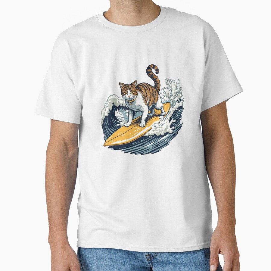 Vintage Surfing Cat by SOUFIANE1991