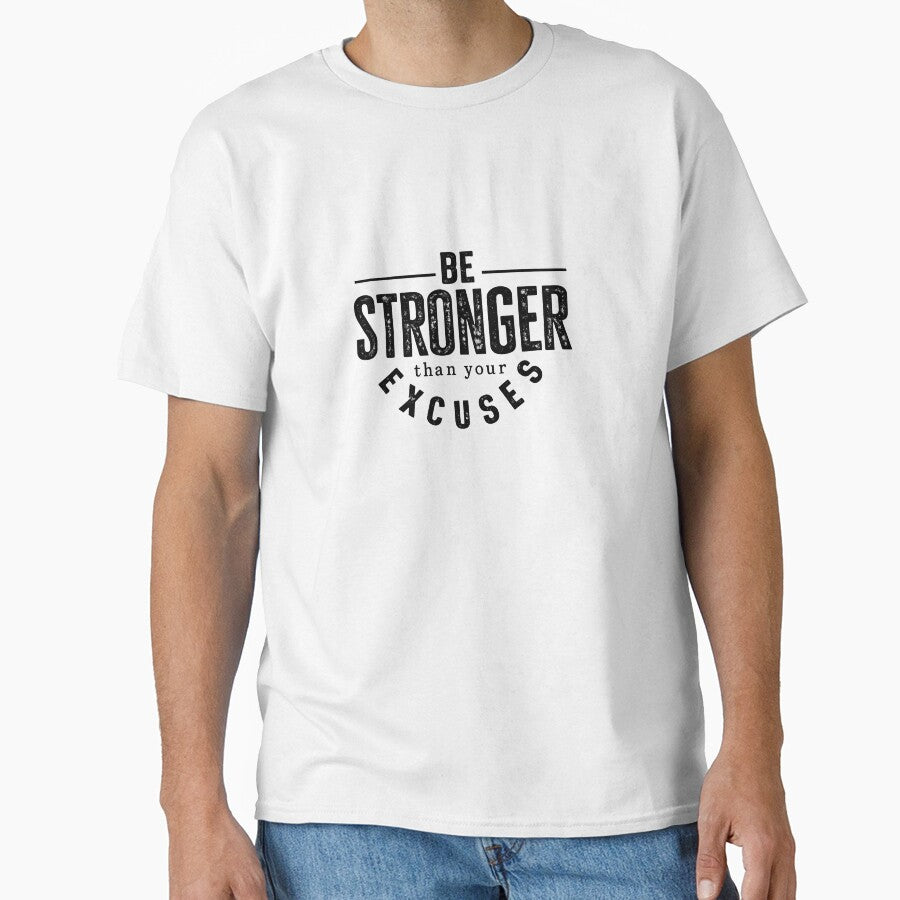 Be Stronger Than Your Excuses – Motivational Typography Design by Mavriboy