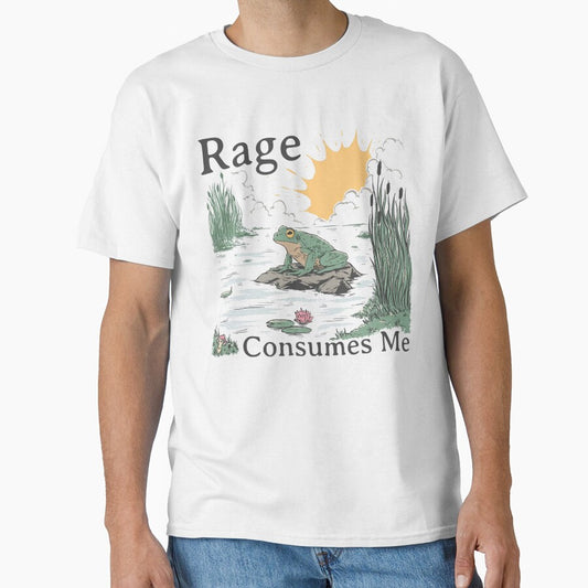 Rage Consumes Me, Frog Pond, Funny Frog Retro by Miarsabhoul