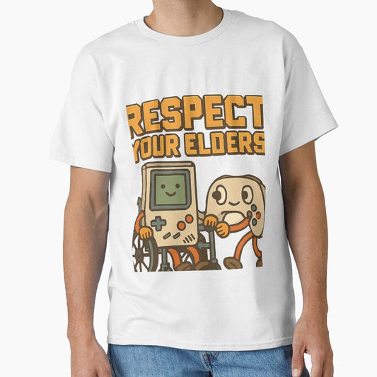 Respect Your Elders Gaming History Retro Gamer Video Games by TeeSpectrume