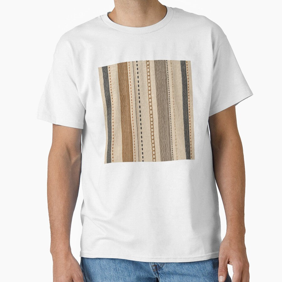 Rustic Woven Artisan Stripes Textile by frumixart