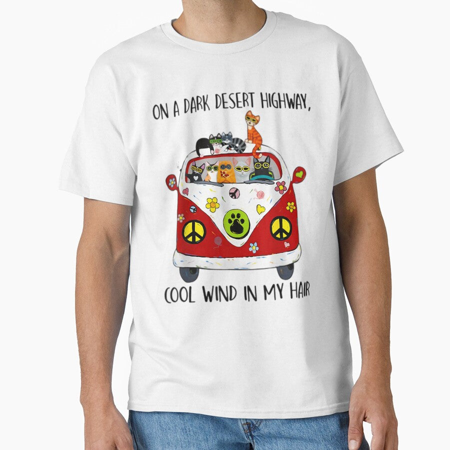 On A Dark Desert Highway Cat Feel Cool Wind In My Hair Active by qpqzzkqd74