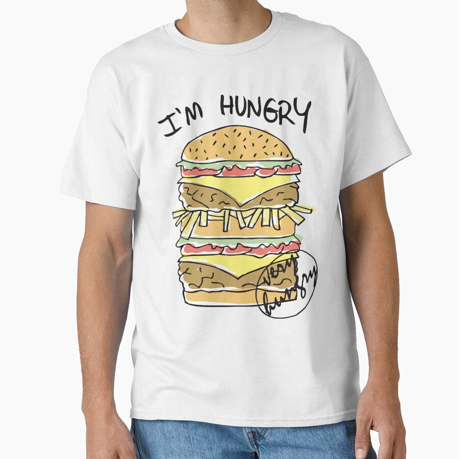 Very Hungry Burger Lover – Funny “I’m Hungry Very Hungry” Foodie Graphic Design by artworkathome
