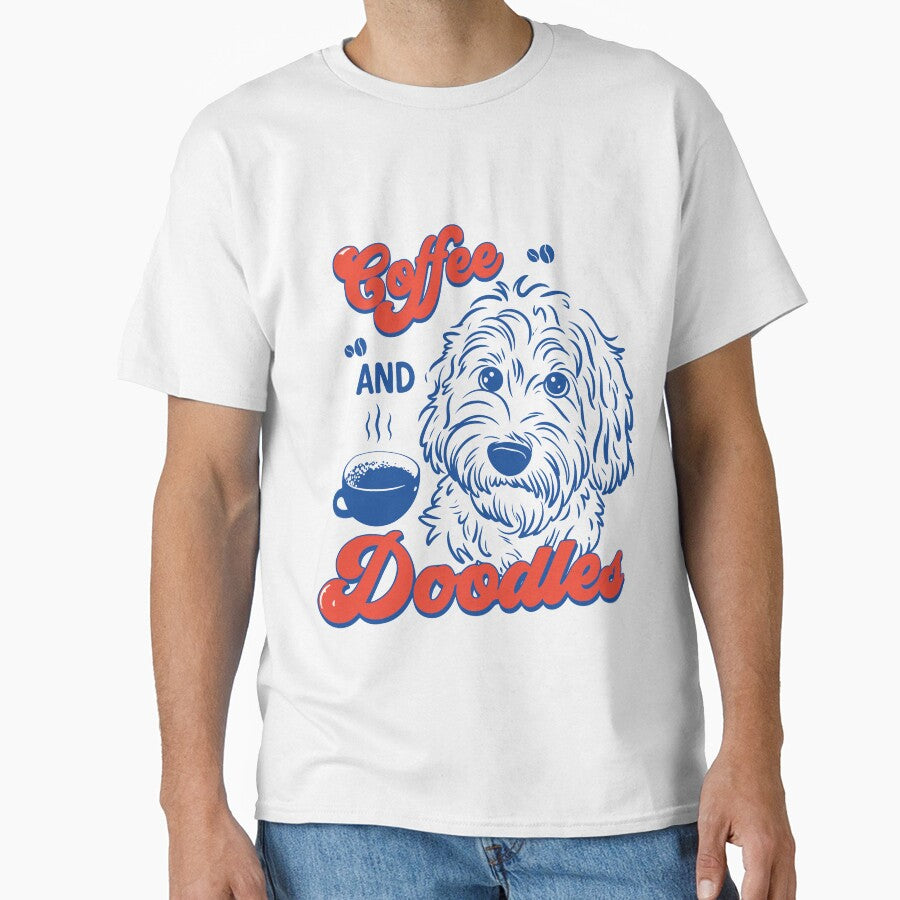 Coffee and Doodles Funny Dog Lover Coffee Club Cute Doodle Gift by kiralynstration