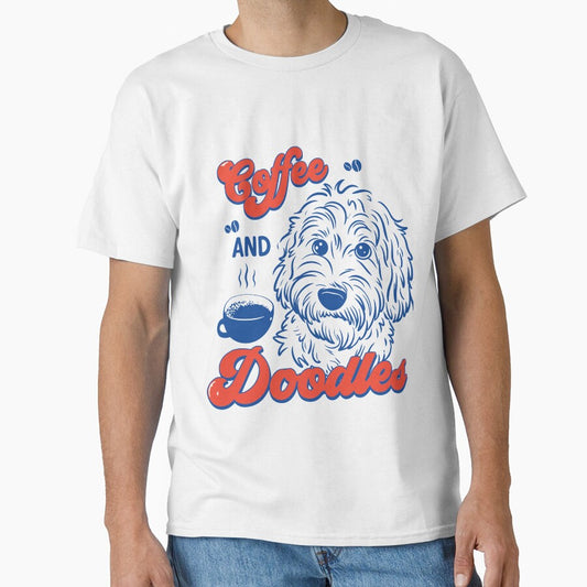 Coffee and Doodles Funny Dog Lover Coffee Club Cute Doodle Gift by kiralynstration