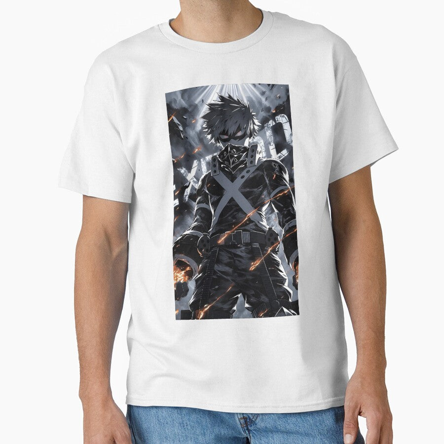 Explosive Power Anime Hero – Dark Battle Warrior Anime Action Art by Dyan4