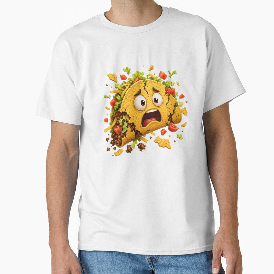 Scared Taco Falling Apart Cartoon by jgvisualarts