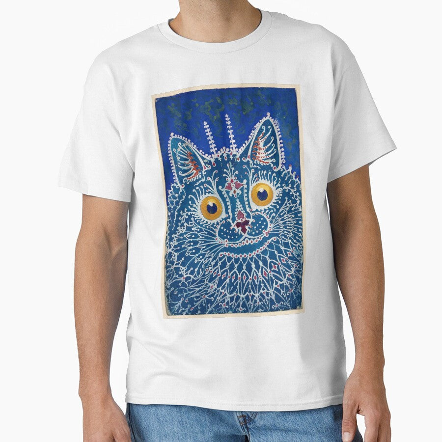 Cat gouache in Gothic style by Louis Wain (Circa 1925) by Weird Visions