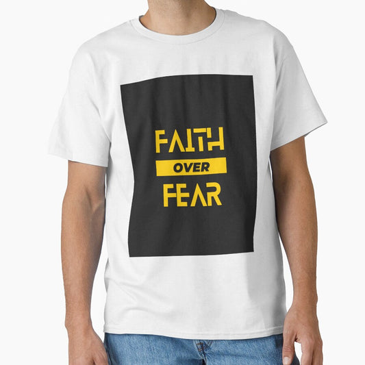 Faith Over Fear - Motivation Quote by Iden-store
