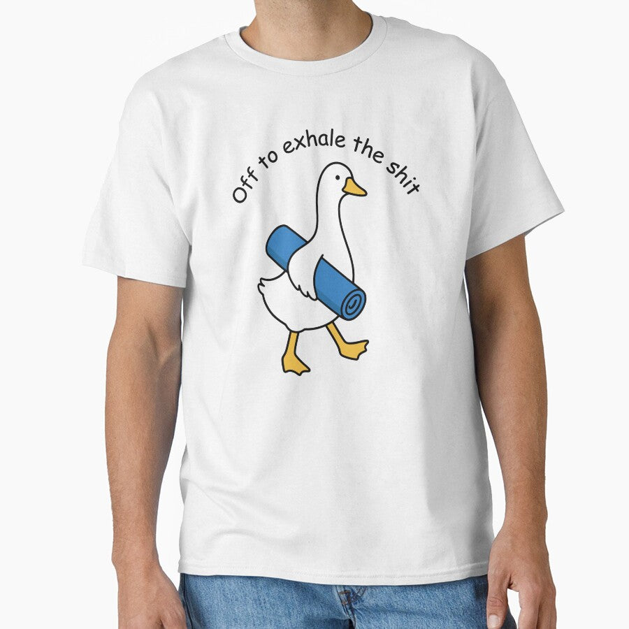 International Yoga Day June 21 Cute Goose Namaste Yoga Lover by gunaone-design