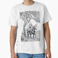 Hedge Knight Ink Drawing T-Shirt, A Knight of the Seven Kingdoms Black and White Fantasy Art Tee by Rhastasnixon