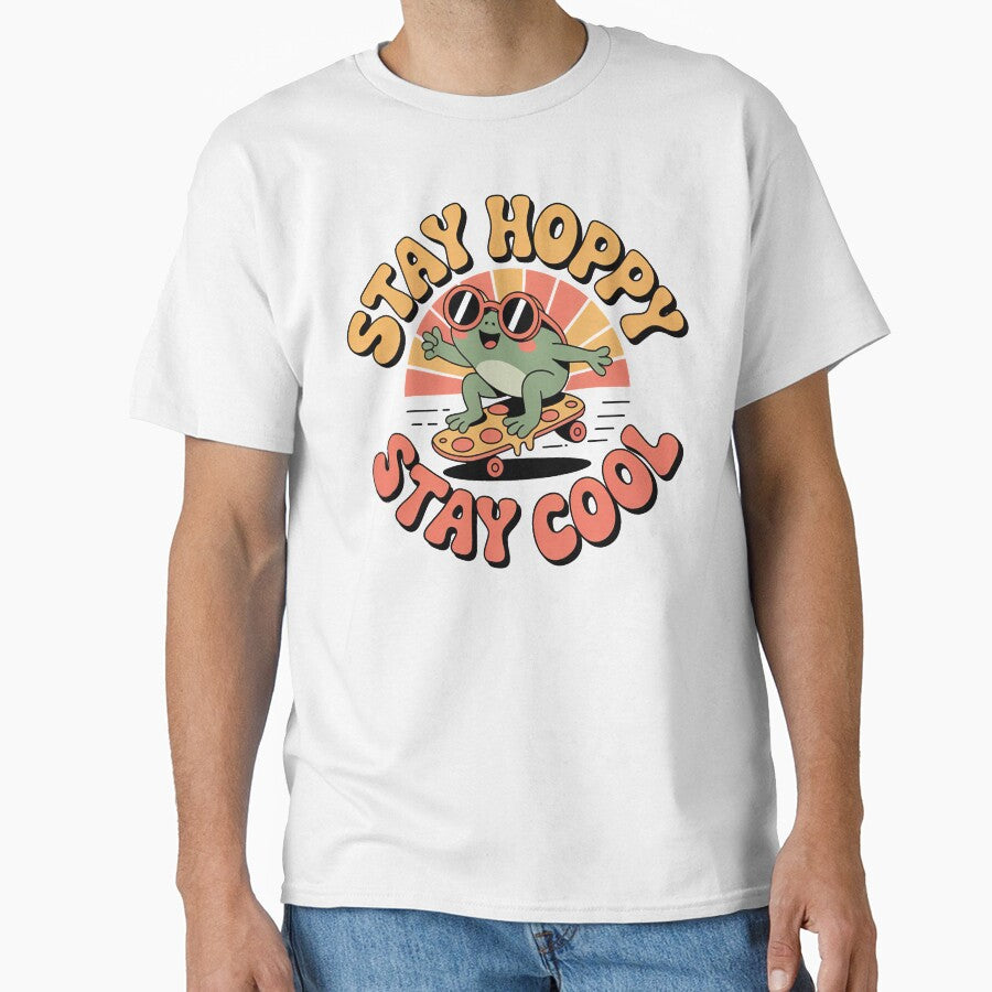 Copy of Kawaii Frog, Cute Kawaii Frog Riding On A Skateboarding Pizza Slice by graphic-genie