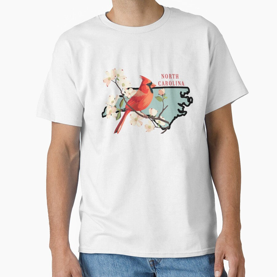 North Carolina State Bird and Flower by adventurehaven