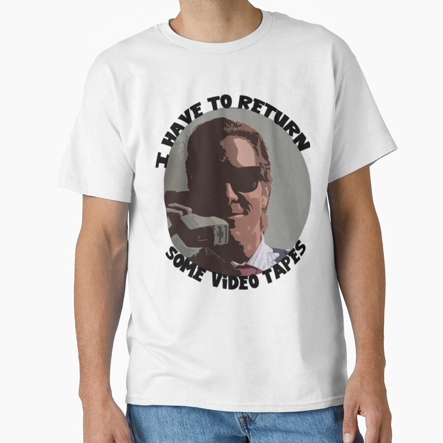 American Psycho Return Some Videotapes Quote Art For Movie Fans Gift For Cult Film Lovers by HollyBrewerad