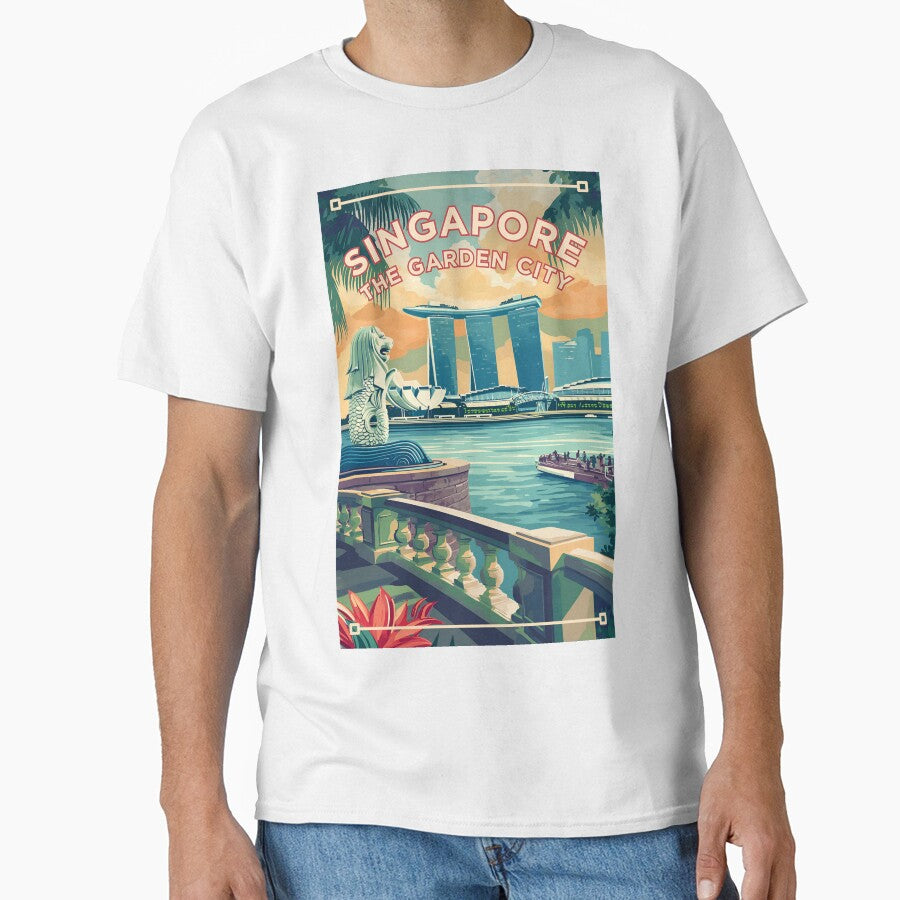 SINGAPORE | Retro-Style World Travel Poster by wallflowerfolio