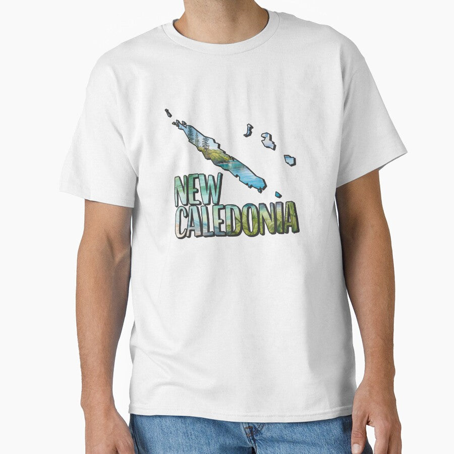 New Caledonia watercolor map by Motivburg