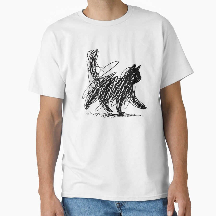 Abstract Scribble cat by Goleon12