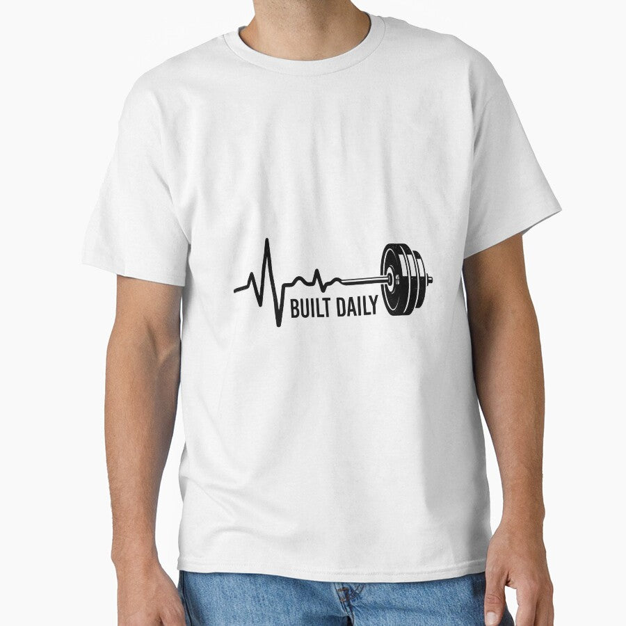 Built Daily Heartbeat Barbell Fitness Graphic by Built Daily