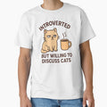 Introverted But Willing to Discuss Cats – Funny Cat Lover Design by EchoGrafik