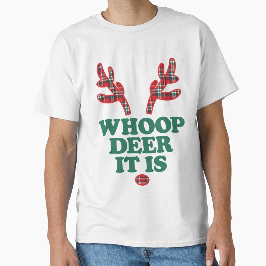 Whoop Deer It Is Funny Christmas Antler Holiday Moment by judycuevas1