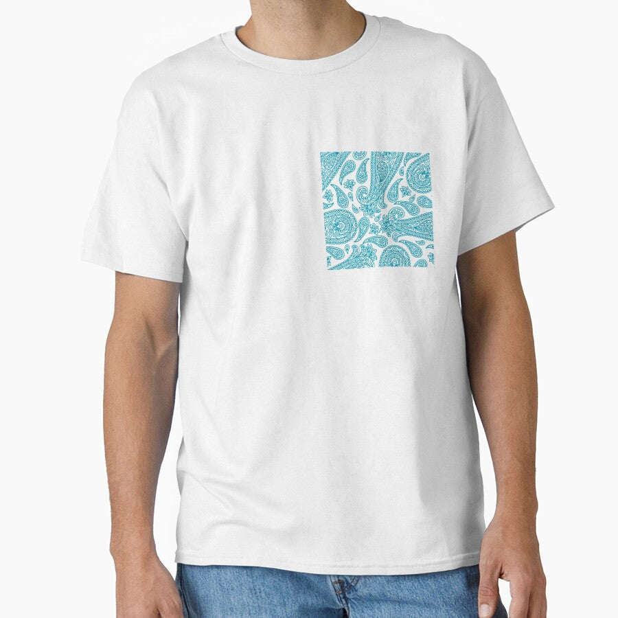 blue boho print Ibiza style by Renartdesign