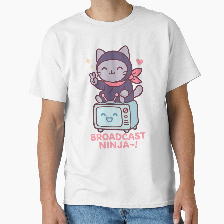 Broadcast Ninja Cute Cat Gamer by Decaf404