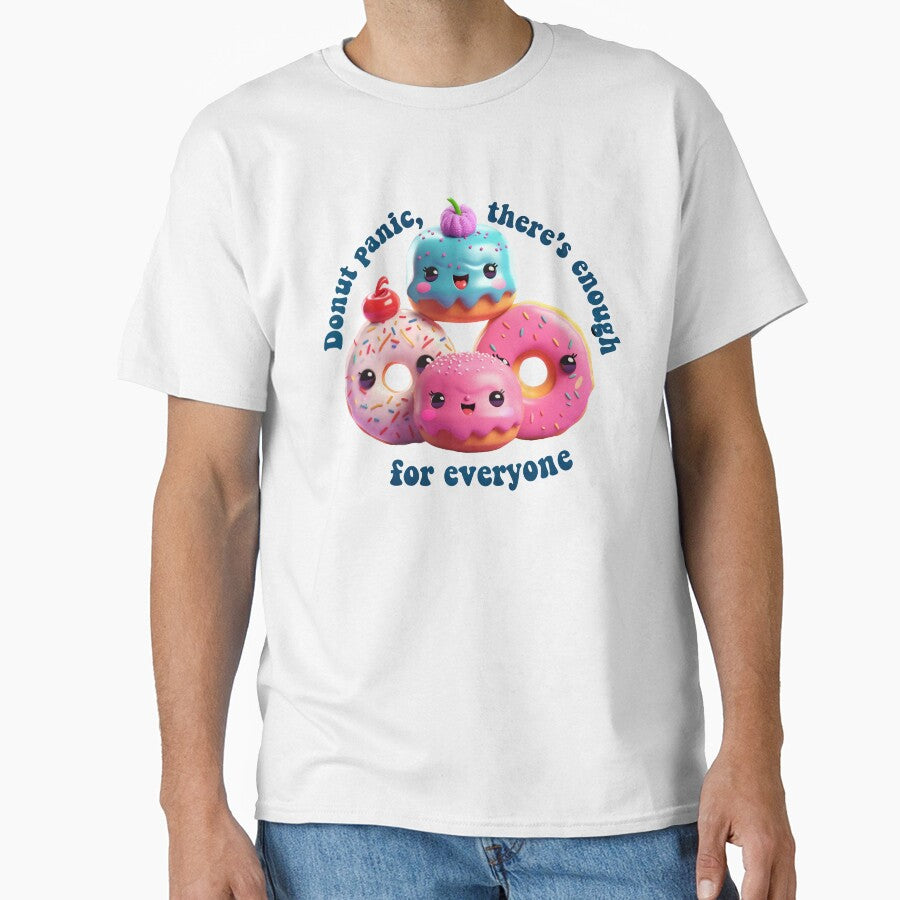 Donut Pun Kawaii| Funny sayings| Donut Puns| Donut panic, there's enough for everyone by Createya