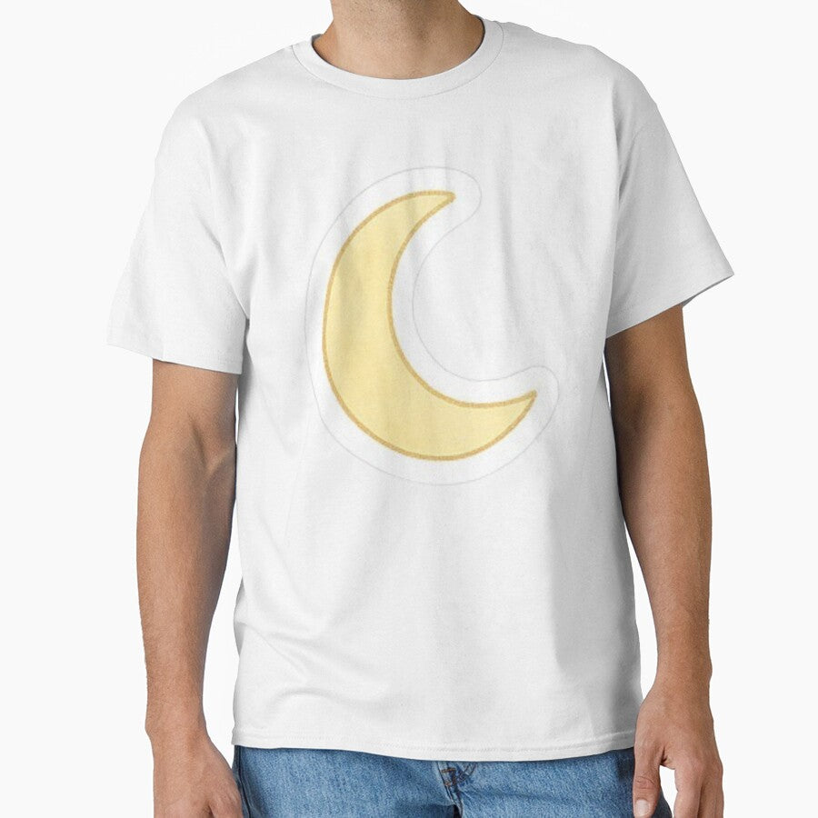 Pastel Yellow Moon Sticker – Soft Minimal Aesthetic by designpgigi