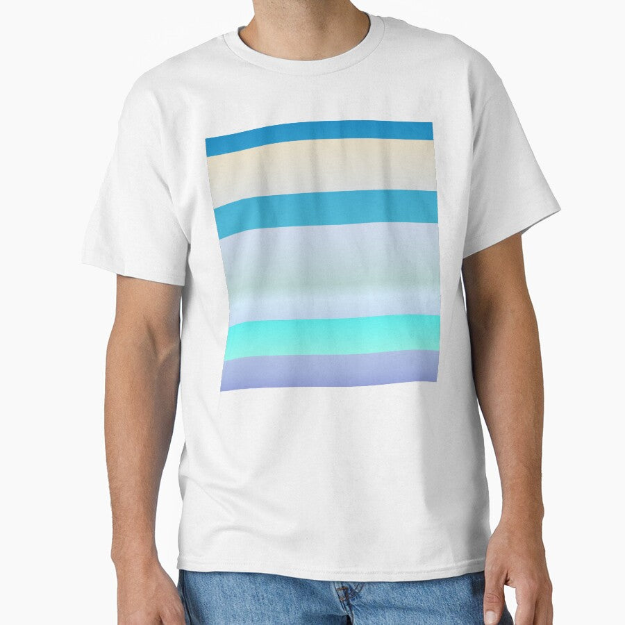 Minimalist blue horizontal striped | blue horizontal stripes by lausn
