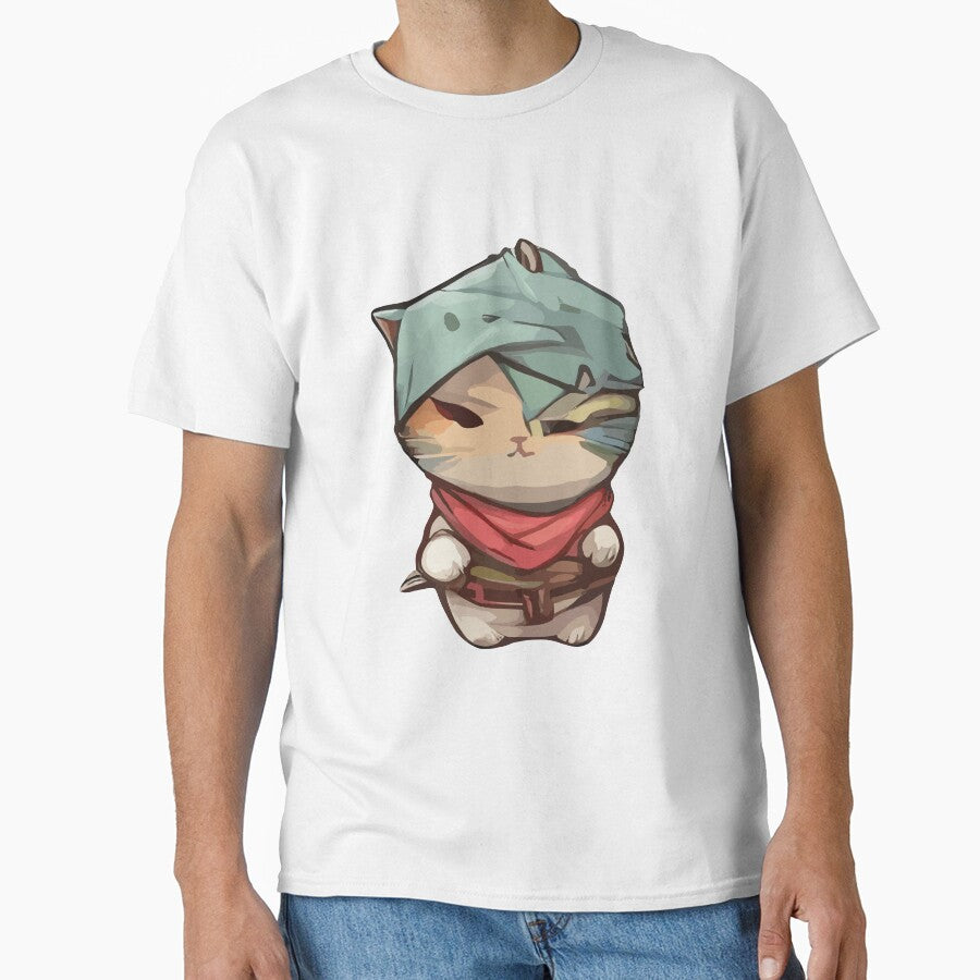 cute kawaii ninja cat with cute eyes by DunuStore