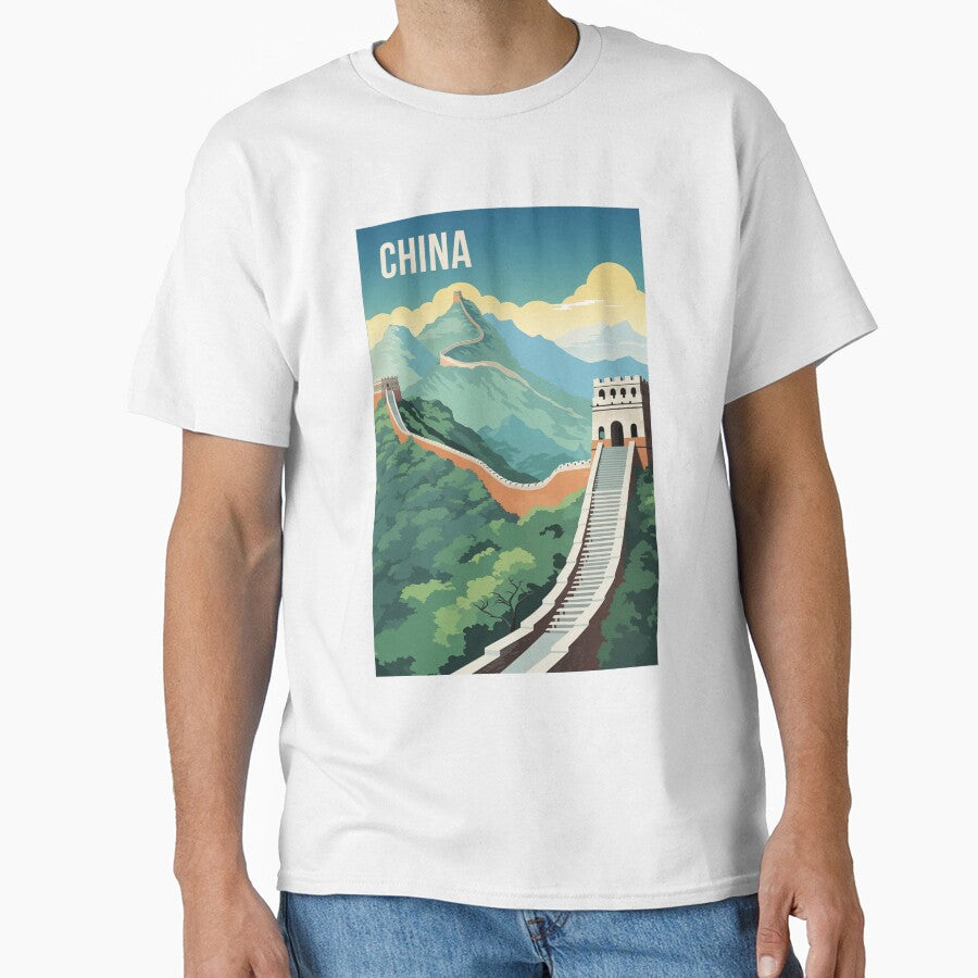 Great Wall of China - China Vintage Travel Poster Retro by artra-shop