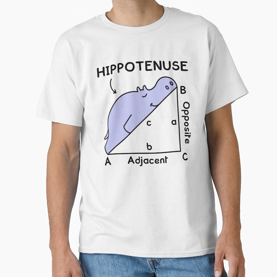 Hippotenuse, Hypotenuse Math Pun by TashaVector