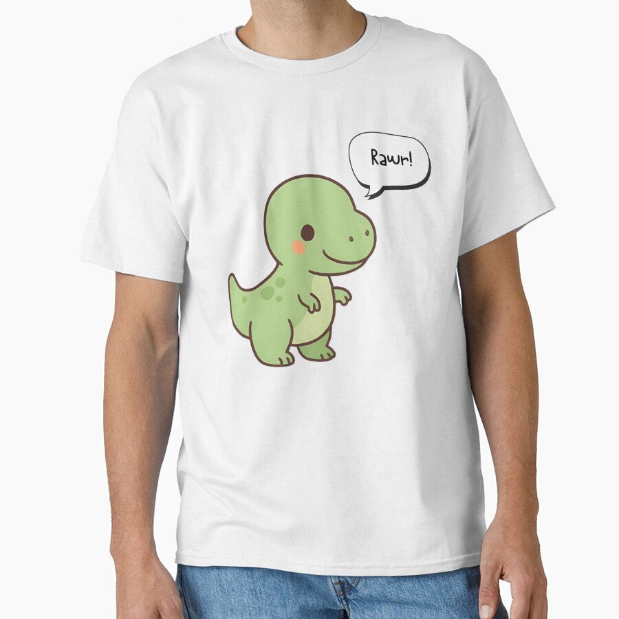 Rawr Dinosaur, cute and small Tyranosaurus by EmsiPrintVault