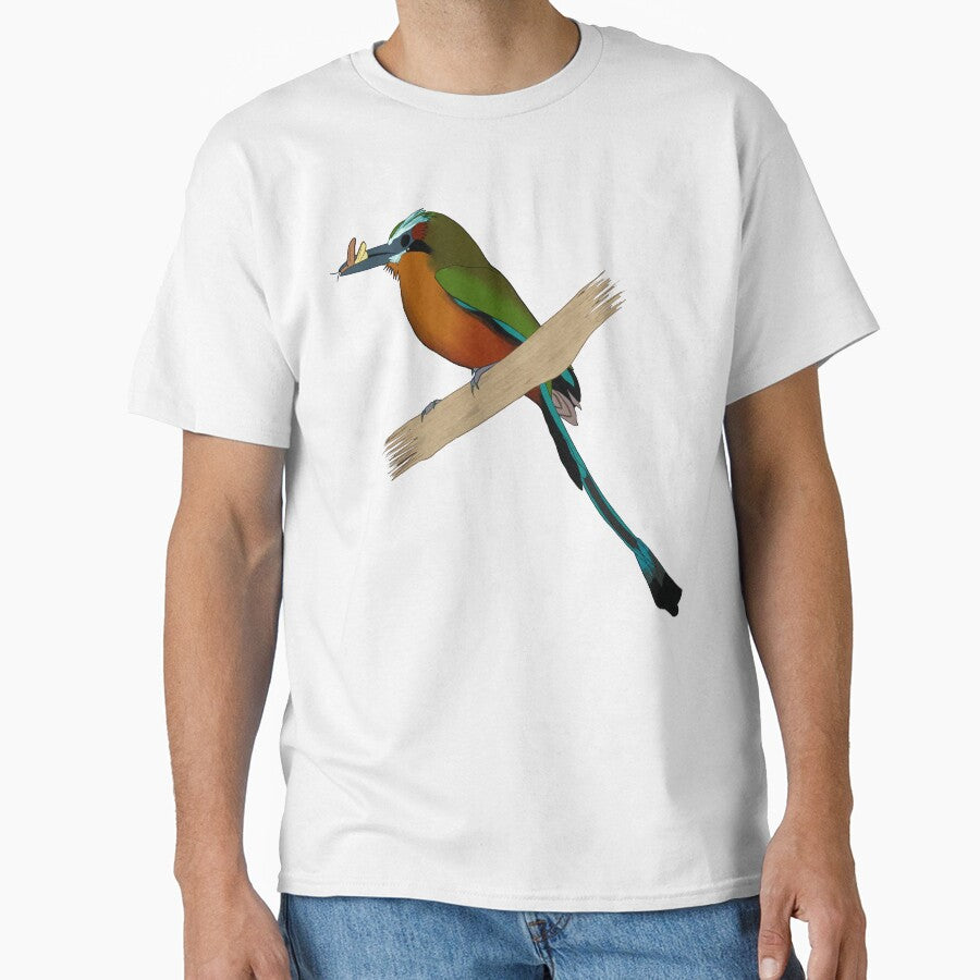 Turquoise Browed Motmot Bird Painting by Black Bronze Media