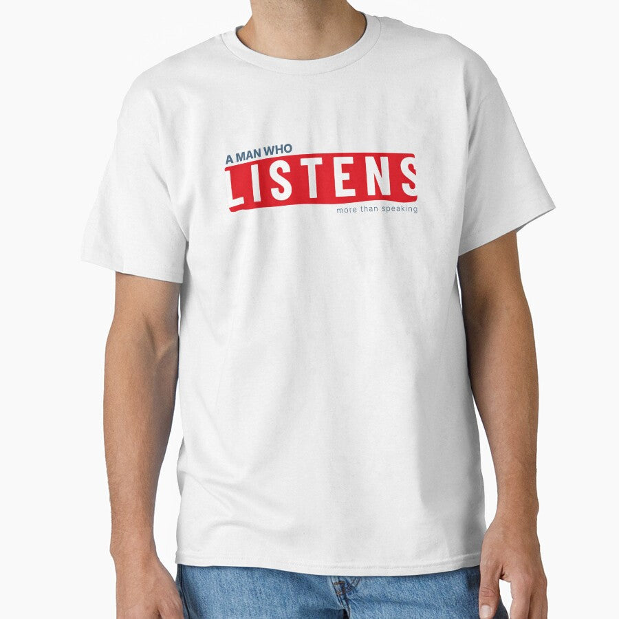 Minimal Listener Quote Calm Personality Shirt by heyyoyeah63