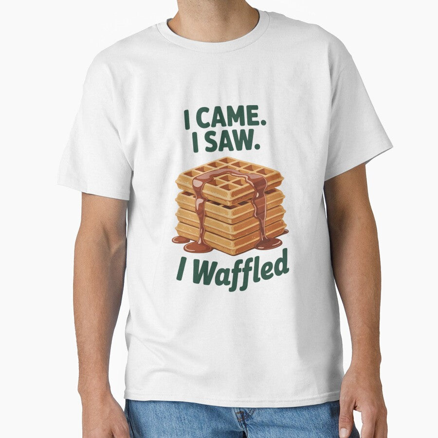 I Came I Saw I Waffled  Food Graphic - Waffle Lover by TyraYoung