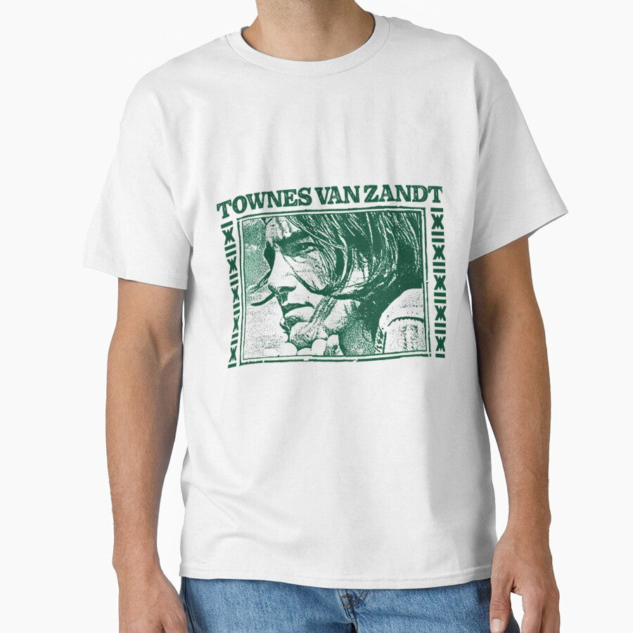 Townes Van Zandt  Retro Fan Art Design by HoldenRenner