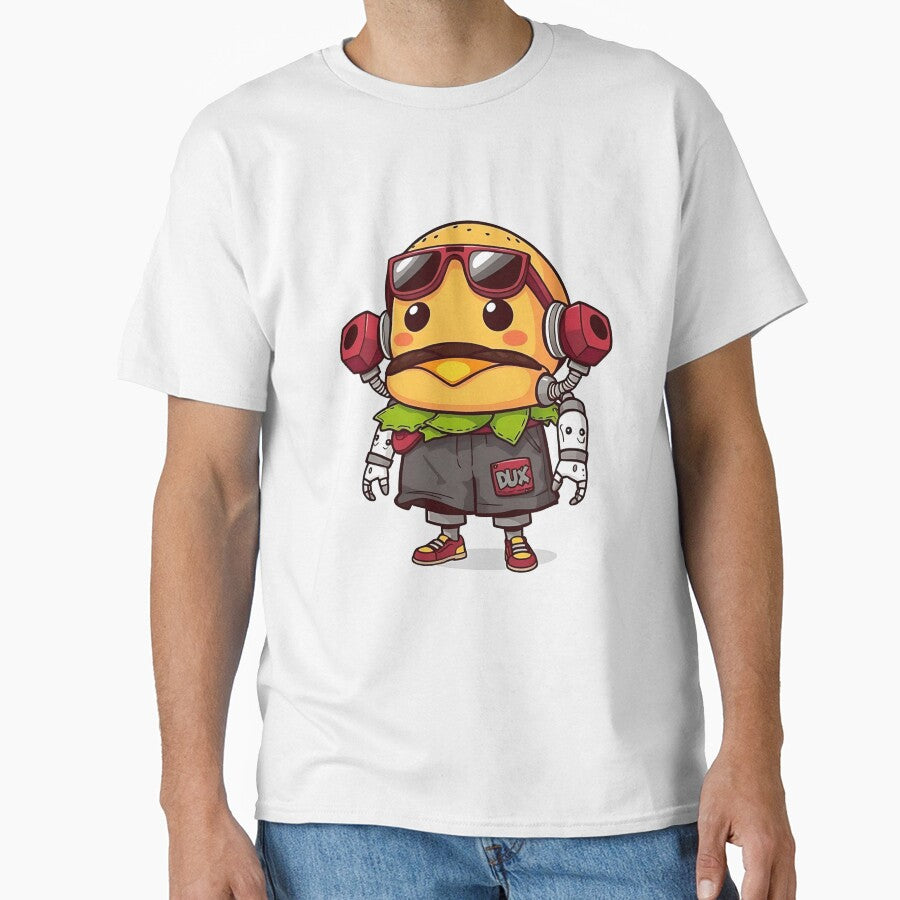 Cool Robot Burger Character Illustration by JavisSRDesign