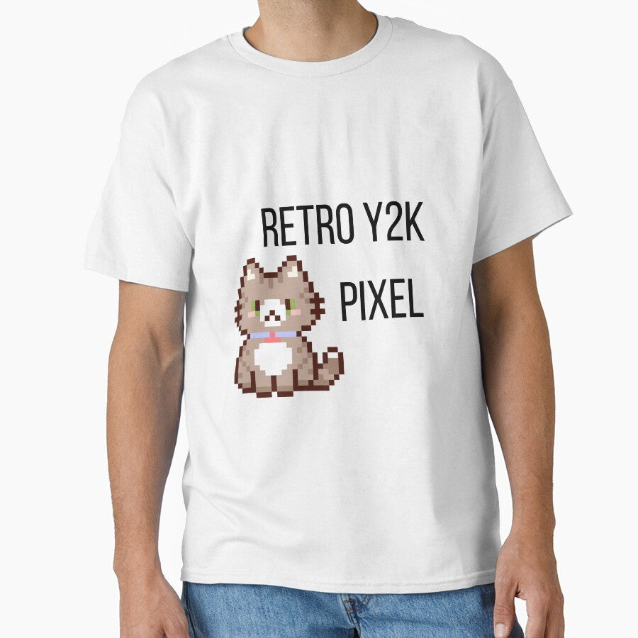 Retro Y2K Pixel Tee – Nostalgic Gaming Shirt – Vintage Geek Gift by HobbyNestVK