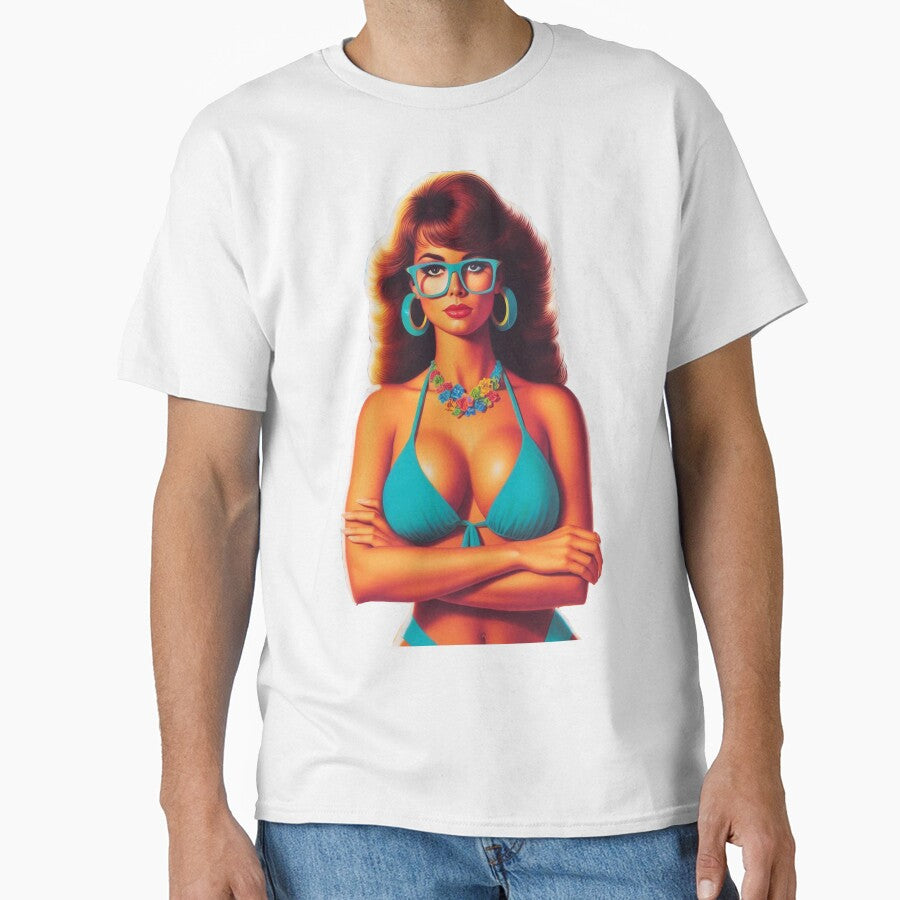 Retro Geek Hot Girl by PulpVintage