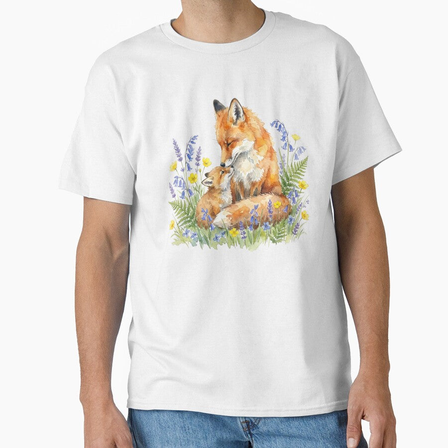 Fox Mom and Pup by Roy & Tiffany
