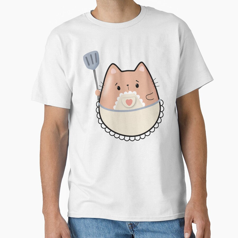 Kawaii Homemaker Cat by darklanterndsn