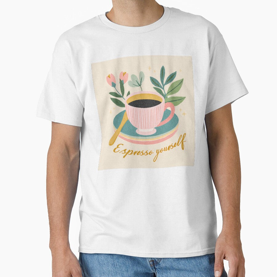 Espresso Yourself  Coffee Cup Icon Illustration by BobaBunny76