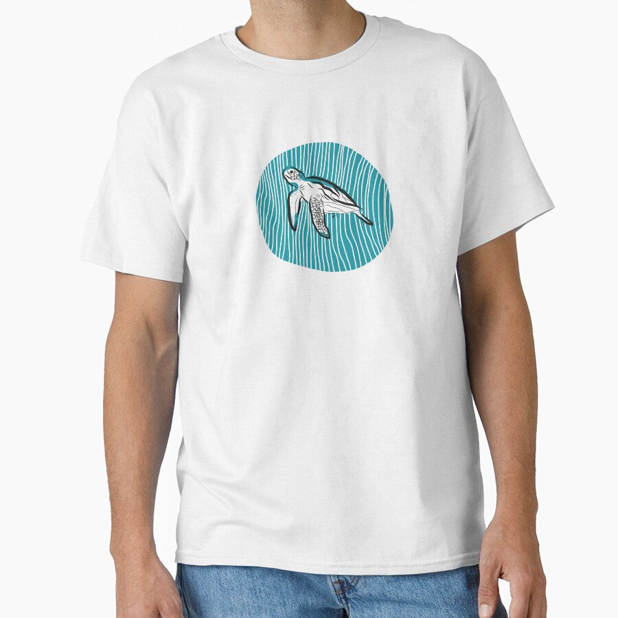 Turtle - sea- minimalist design by Tropical Blood